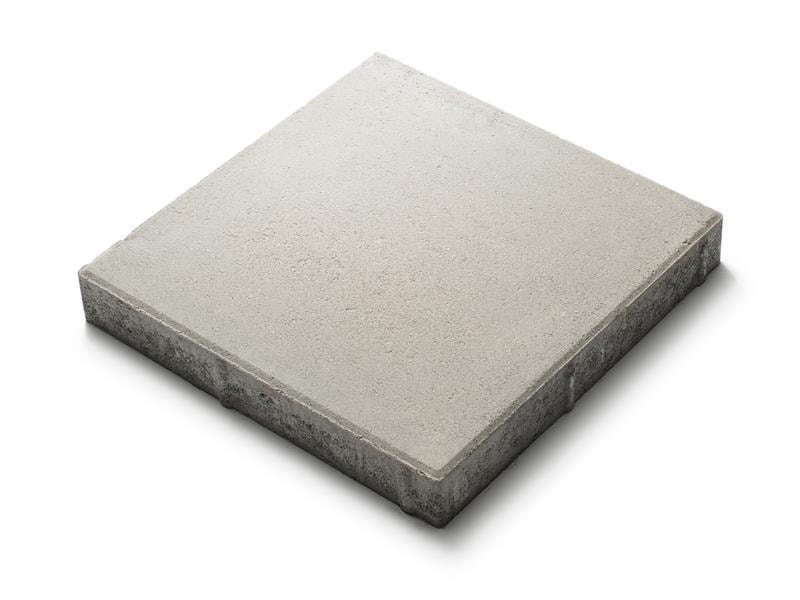 Klassikplattan Naturgrå kvadratisk
