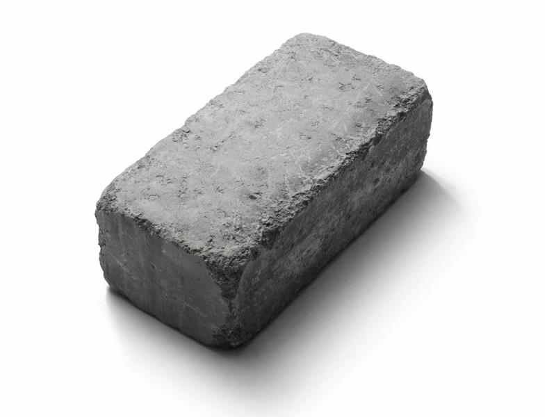 Rustikblock 190x390x138 Antracit